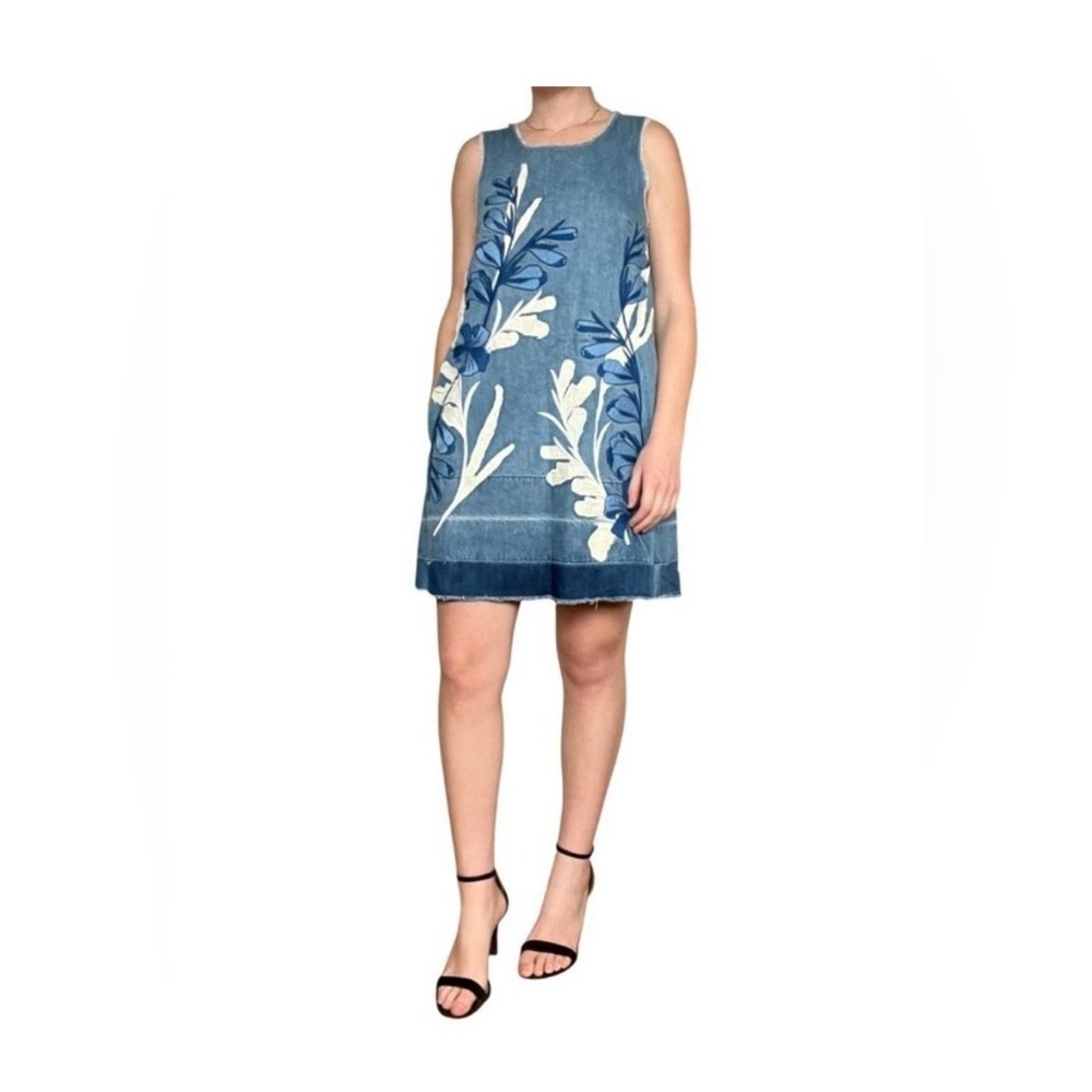 Anthropologie brand Hidden Horses Denim Shift Dress